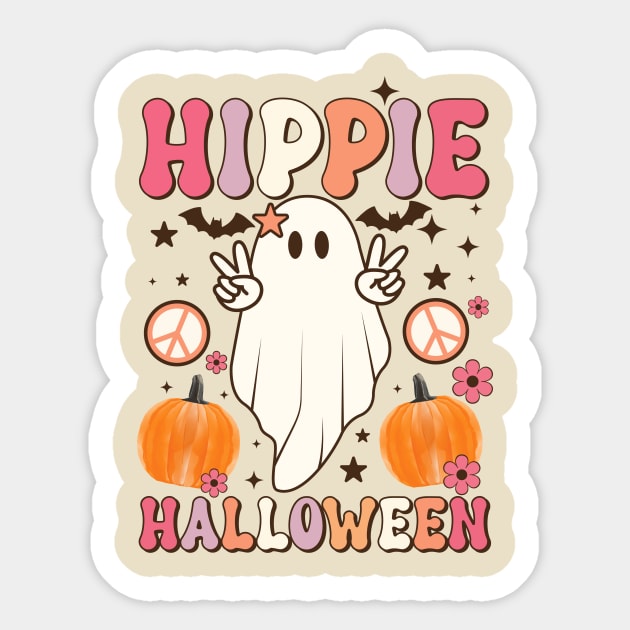 Hippie Halloween Sticker by LMW Art